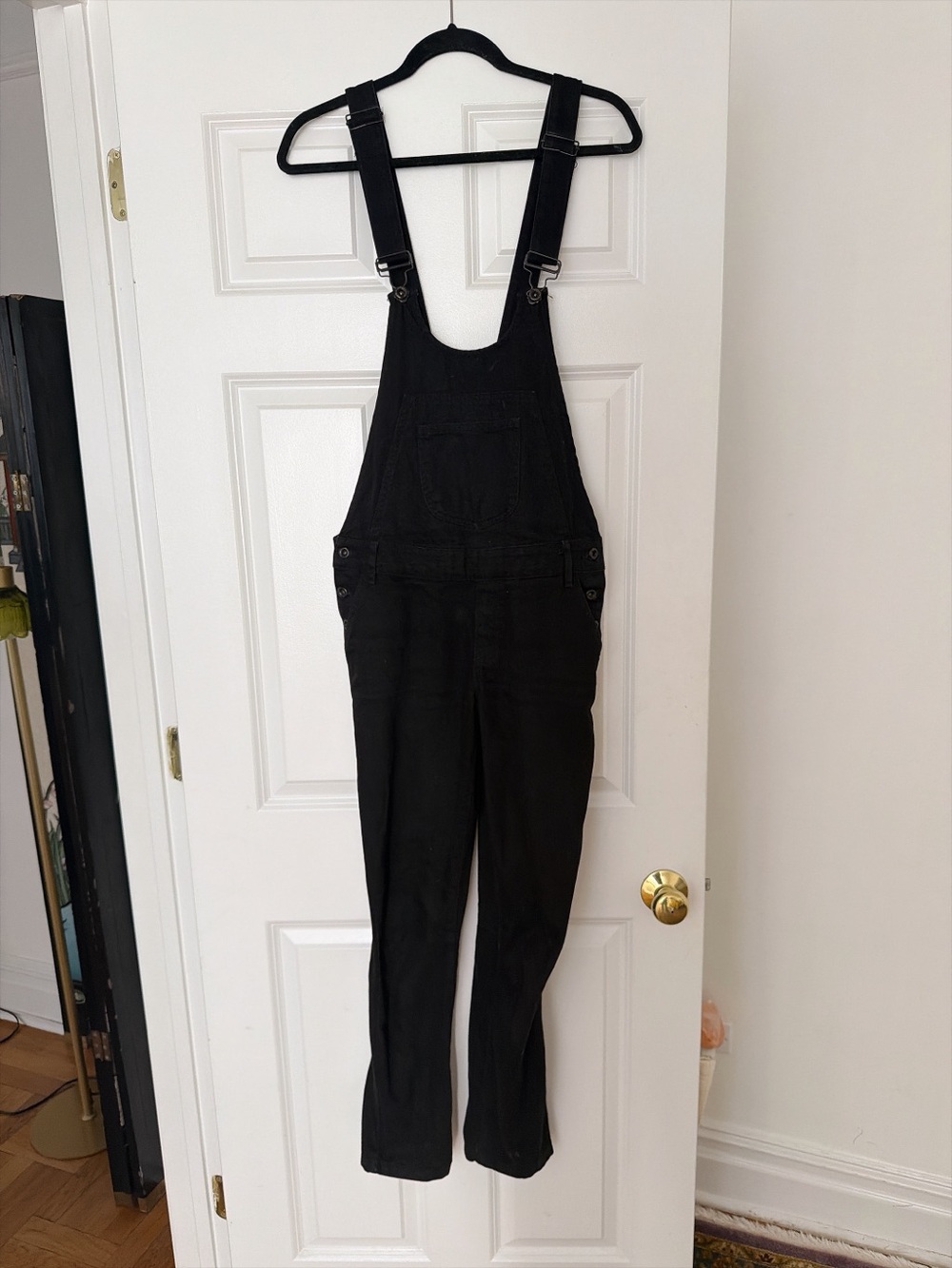 Zara Black Women's Denim Overalls